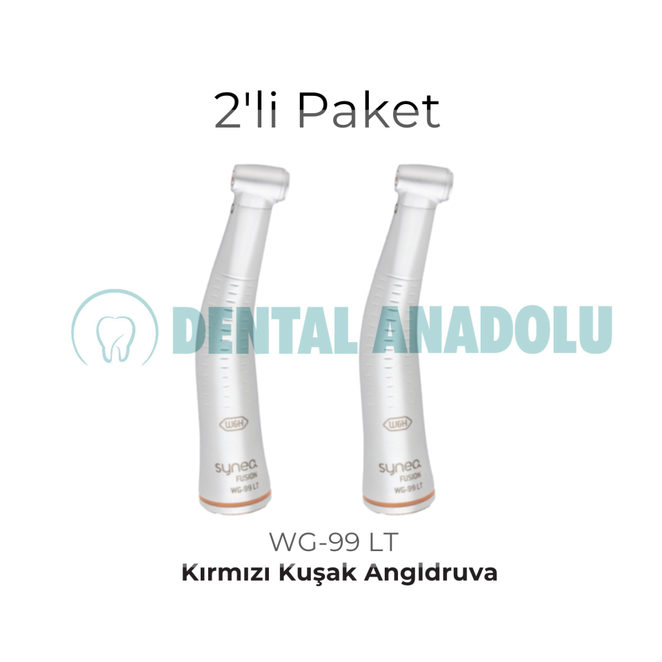 W&H WG-99 LT Synea Fusion Kırmızı Kuşak Işıklı Angldruva (2li Paket) Aeratör Hediyeli