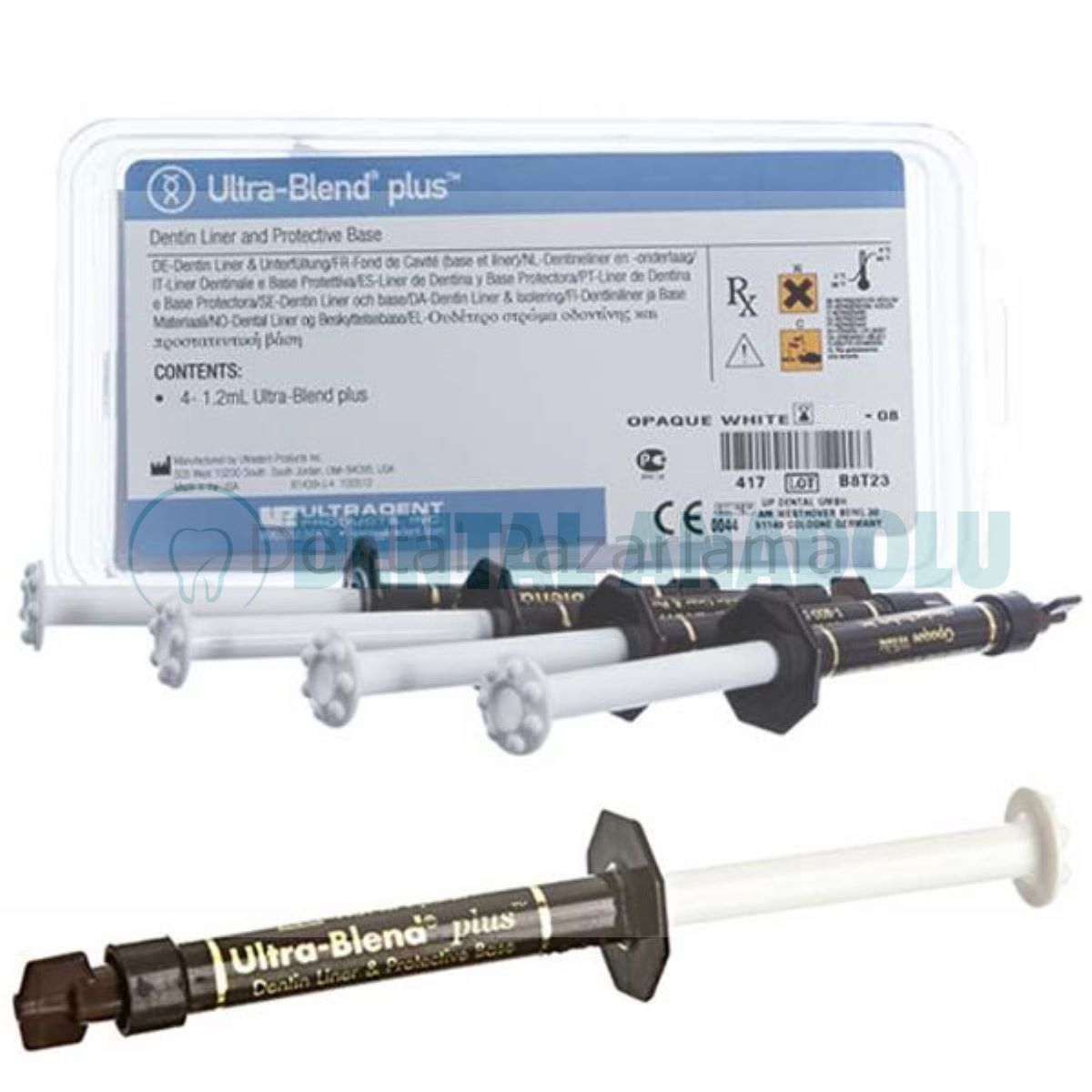 Ultradent Ultra Blend Plus Refil Kavite Liner 4x1.2Ml Opaque White